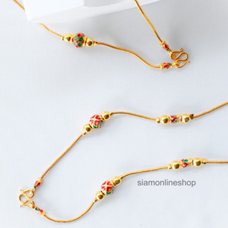 สร้อยคอทอง ขนาด 2 สลึง หุ้มเศษทองคำ เลือกขนาดความยาวได้ รุ่น siam-necklacegold0003 by siamonlineshop