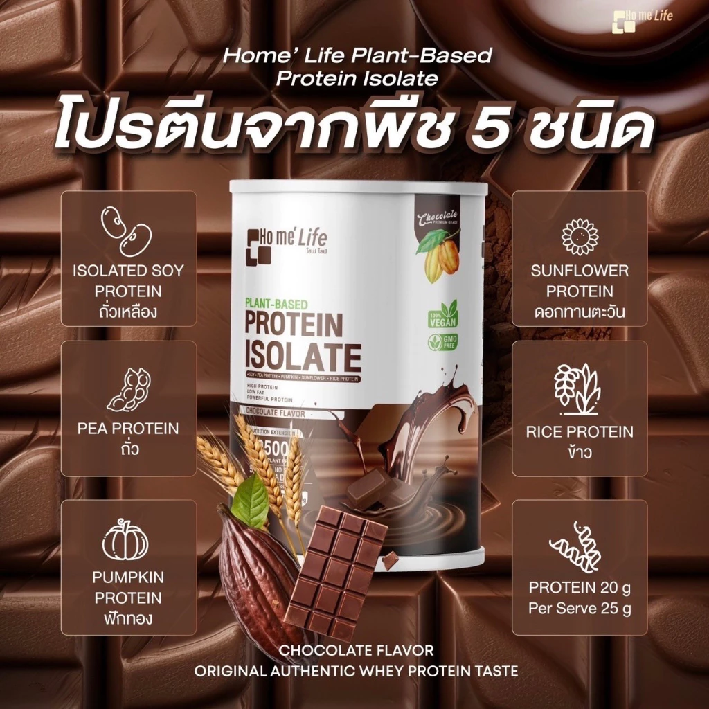 Home'life Plant Based Protein Isolate โฮเม่ไลฟ์แพลนต์เบส โปรตีนพืช thumbnail 3