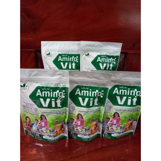 Amino vit(อะมิโนวิค)รสชาเขียว5แพ๊ค(50ซอง)