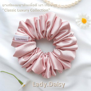 Lady.Daisy |ยางรัดผม​ ผ้าซาติน : Classic​ Luxury​ Collection ​- Size​ M - Satin Scrunchies ยางมัดผม โดนัทมัดผม Handmade