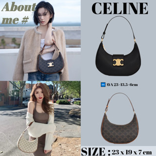 🎁เซลีน 🎁 Celine AVA TRIOMPHE Womens Underarm Bag New Arrival 🆕 กระเป๋าสะพายสตรี