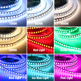 ไฟเส้นหลายสี LED 5054 ไฟปีใหม่ ไฟตกแต่ง สว่างมาก ไฟเส้นสายยาว ไฟติดห้อง IP67กันน้ำ 12V เปลี่ยนฟรี มี 9 สี ให้เหลือก 5M