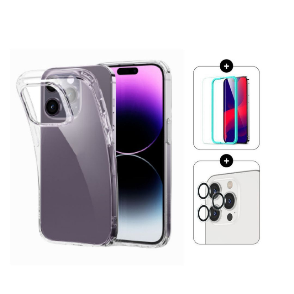 ESR Project Zero Clear Case + Tempered-Glass Screen Protector + Camera Lens Protectors เคสไอโฟน เคสใส กระจกกันเลนส์ ฟิล์