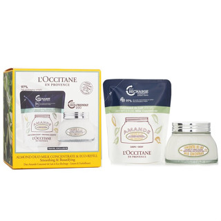 LOCCITANE - Almond Duo Milk Concentrate &amp; Eco-Refill Collection - 200mlx2