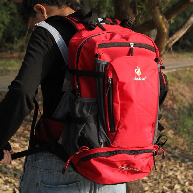 Backpack รุ่นGIGA BIKE PRO กระเป๋าสะพายหลัง กระเป๋าสำหรับเดินป่า เเถมถุงผ้าคลุมกันฝน