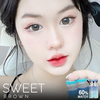 คอนแทคเลนส์ฝาฟ้า Sweet ค่าอมน้ำ 60% มีค่าสายตา