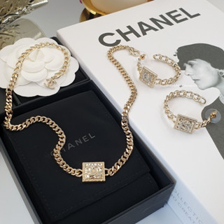 ⚜CHANEL▪︎CASUAL ELEGANT SET⚜ พร้อมส่งจากไทย🚩เซตสร้อยคอ+ต่างหูชาแนล เทียบแท้1:1 ปั๊มแบรนด์ครบ,งานสวยเป๊ะ