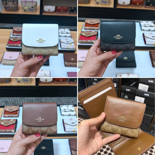 พร้อมส่งจากไทย，F87589  กระเป๋าสตางค์ผู้หญิงแท้，  กระเป๋าสตางค์ใบสั้น
