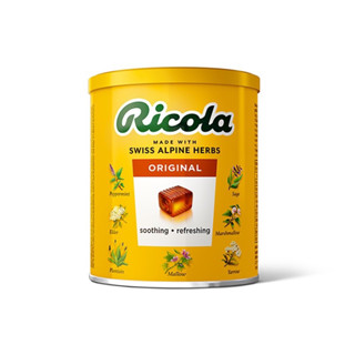 Ricola ริโคล่า ลิดโคลา ลูกอมสมุนไพร นำเข้าจากสวิส Ricola Swiss Herb Candy  ริโคล่า 100เม็ดขนาด 250 อมแก้ไอให้ชุ่มคอ