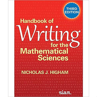 Handbook of Writing for The Mathematical Sciences (Paperback) ISBN:9781611976090