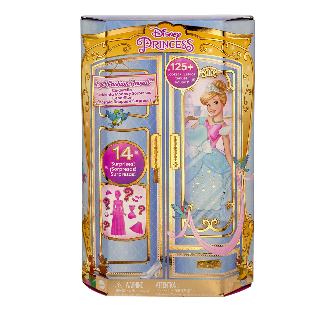 Disney Princess دمية سندريلا Royal Fashion Reveal — صورة 6