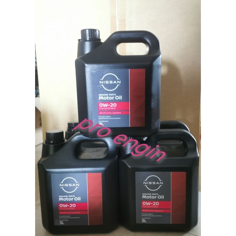 น้ำมันเครื่องNissan0w20SP/GF6 For Gasoline