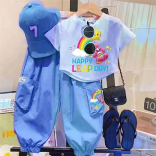 ชุดหมีแคร์แบร์ carebears เซ็ทขายาว 2 ชิ้น