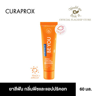 CURAPROX (คูราพรอกซ์) Be You – Peach ยาสีฟันแบบวีแกน (Vegan) กลิ่นพีชและแอปปริคอท 60 ml.