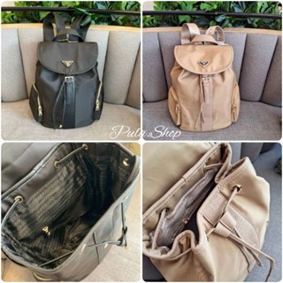 กระเป๋าเป้ทรงสวยปราด้า PD Nylon Backpack With Pocket