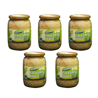 Organic/BIO Dennree - Organic Sauerkraut | กะหล่ำปลีดอง ออแกร์นิค 650g x 5 Bottles