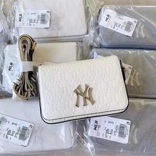 MLB (พร้อมส่ง) กระเป๋าMLB MONOGRAM DIA EMBO MINI CROSS BAG กระเป๋าสะพายข้าง กระเป๋าNY ของแท้💯%