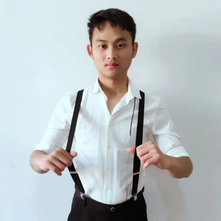 evebell สายเอี๊ยมผู้ใหญ่ ยืดได้ ปรับระดับได้ ตัวหนีบโลหะแน่น