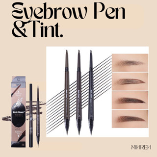 [6038] (พร้อมส่ง) eyebrow pen and tint ดินสอเขียนคิ้ว พร้อมทิ้นท์วาดเส้นคิ้ว 2in1