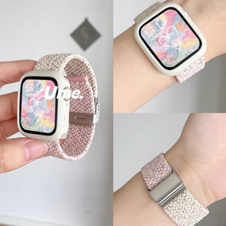 2สี สายยืดเเท้ SW สายนาฬิกา watch ultra 8 7 6 5 4 3 สายนาฬิกา smart watch ปรับง่าย สาย41/44/45/49mm สาย smart watch