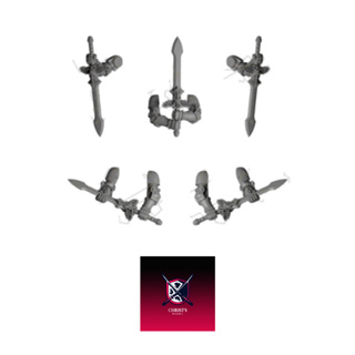 Warhammer 40k proxy parts Long Power Swords01