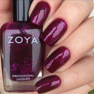 พร้อมส่ง Zoya Roxy โทนแดงม่วง เนื้อบางเจลลี่ ทาสร้างเลเยอร์ พร้อมกลิตเตอร์ม่วง ปราศจากสารเคมีอันตราย คนท้องทาได้ ออแกนิค