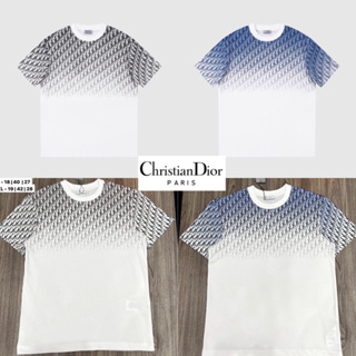 DIOR T-SHIRT UNISEX 💙🖤 เสื้อยืด Dior 🏷️Hiend 1:1 cotton 💯 ร้านค้าจัดส่งไว