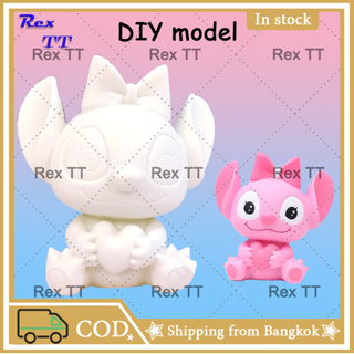 Rex TT ตุ๊กตาระบายสี ตุ๊กตาปูนปลาสเตอร์ DIY กระปุกออมสิน ตุ๊กตาไวนิล กราฟฟิตี ของขวัญสำหรับเด็ก ของเล่นทำมือ