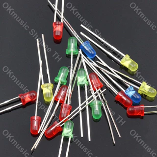 (1ชิ้น) หลอด Led 3mm 12v 5v led super bright 3mm หลอดไฟLed 1iLed หลอด led 12v หลอดไฟ
