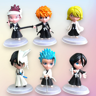 โมเดล ฟิกเกอร์ Bleach บลีช เทพมรณะ เซ็ต 6 ตัว ขนาดความสูง 8 ซม. มีฐาน ส่งเร็ว พร้อมส่งจากกทม.