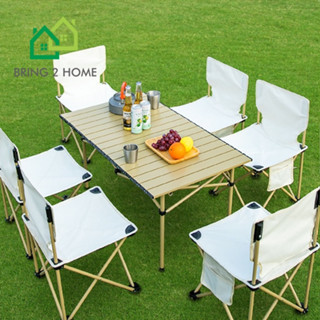 Bring 2 Home  เก้าอี้แคมป์ปิ้ง เก้าอี้สนามพับได้ แบบพกพา Foldable Camping Chair