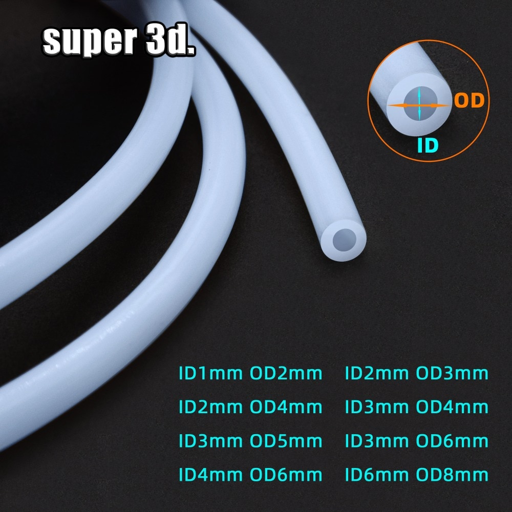 3D Printer Part 1Meter bowden extruder PTFE tube Pipe for J-head Hotend V5 V6 1.75mm /3mm Filament I