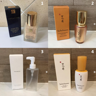 ขวด กระปุกเปล่า แบรนด์ Estee lauder , Sulwhasoo , THREE ,  ของแท้ ซื้อจาก shop มั่นใจได้ สภาพดี สะอาด ใหม่