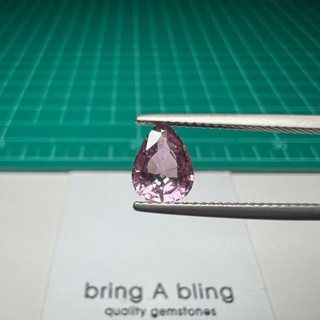 พลอยชมพู (pink sapphire) 1.70 ct (8.4x6.4x3.9)มม พลอยสีสวย หวานมากไฟดี สะอาด