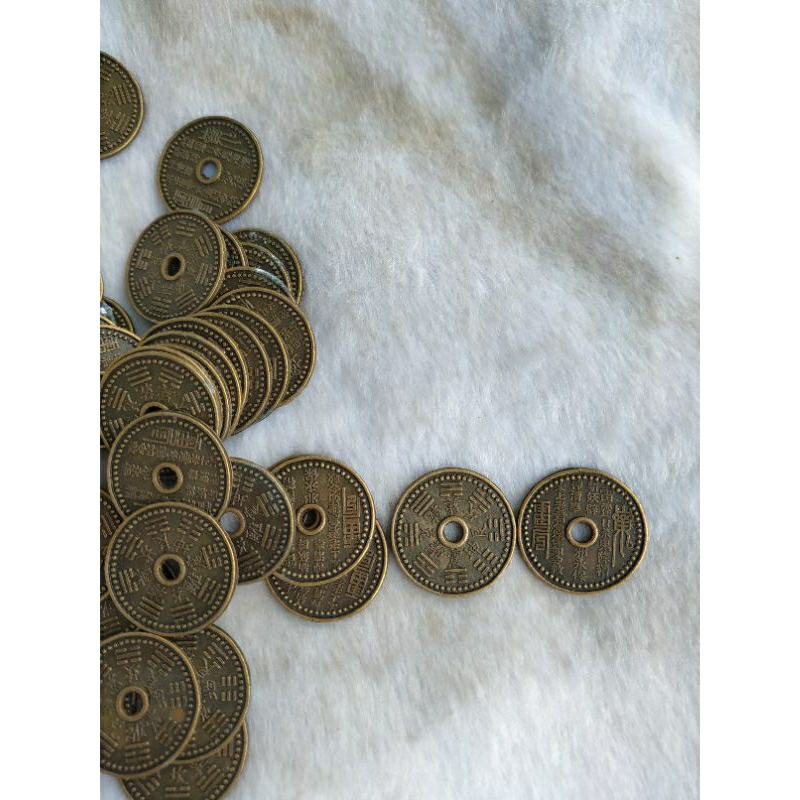 เหรียญจีนโบราณฮู้+ยันต์8ทิศ