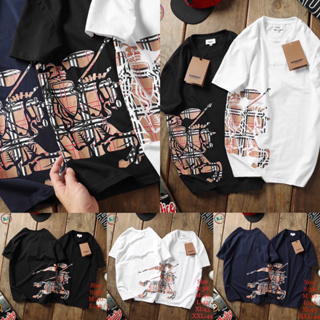 เสื้อยืดแขนสั้น BURBERRY 🔖 Unisex 👱🏻‍♂️👩🏼‍🦰 cotton 💯 ผ้านุ่ม ใส่สบายตัว พร้อมส่งจากไทย 🚚 ร้านค้าจัดส่งไว