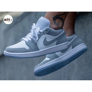 *พร้อมส่ง*แท้💯% NIKE AIR JORDAN 1 LOW "WOLF GREY "(W)