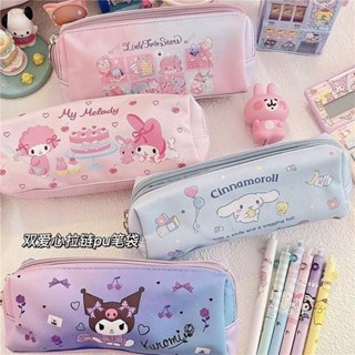 พร้อมส่ง!กระเป๋าดินสอลายการ์ตูน sanrio kuromi mymelody มายเม คุโรมิ ขนาดใหญ่ น่ารัก