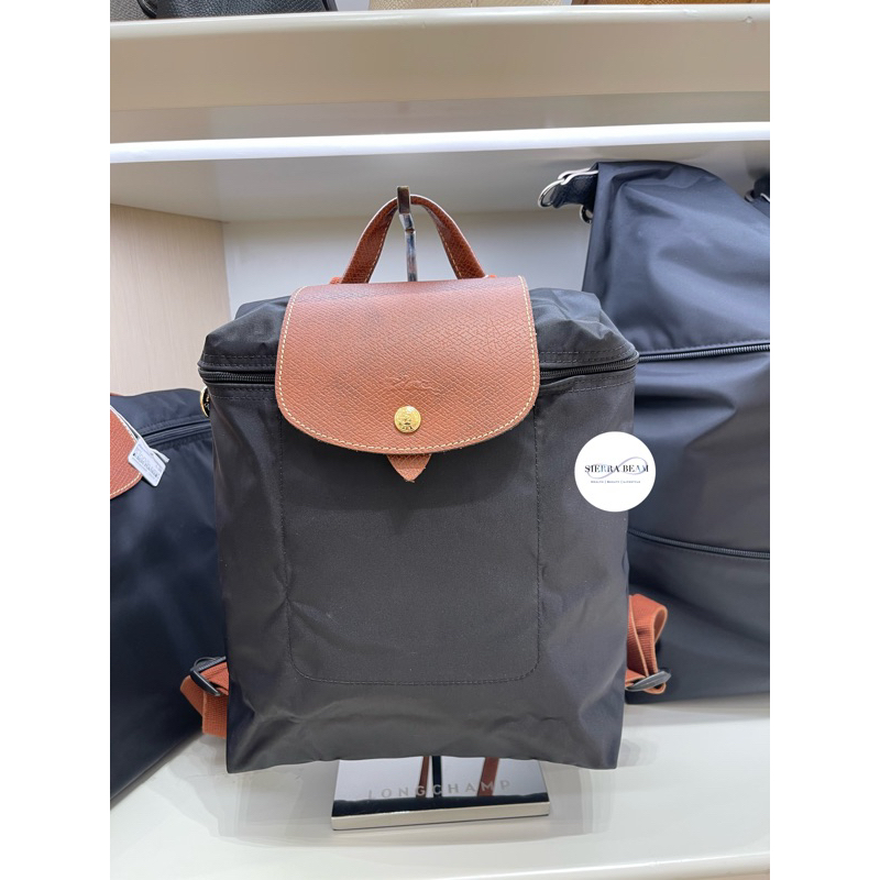 แท้จาก King Power  Longchamp Classic /Club Backpack เป้ สีดำ