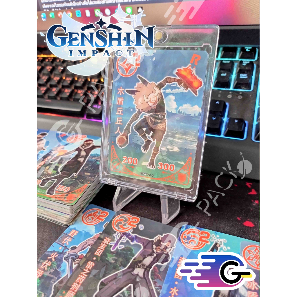 การ์ด Genshin Impact มอนสเตอร์ CCG Anime Textured Card Holo Foil (คละแบบ)