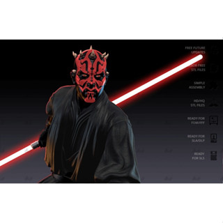 [โมเดลไม่ทำสี] DarthMaul [Star Wars] 3D printing model