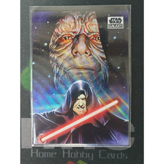 การ์ด Topps Chrome Star Wars Galaxy "Darth Sidious" Wave refractor /99