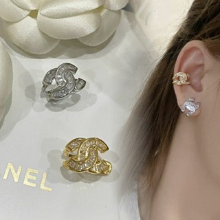 Ear cuff เอียคัฟชาιιนล งานปั๊ม เพชรชวาพรีเมี่ยม ⭐ เกาะหู คลิปหู