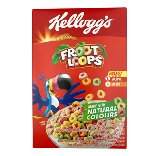 Froot Loops 160g Kelloggs เคลล็อกส์ ฟรูตลูปส์ อาหารเช้า ซีเรียลธัญพืช ธัญพืชรวม อาหารเช้าเด็ก อาหารเช้าซีเรียล ข้าวโอ้ต