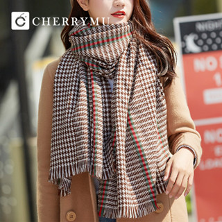 CHERRYMU รุ่น CY14 ผ้าพันคอ Long british shawl