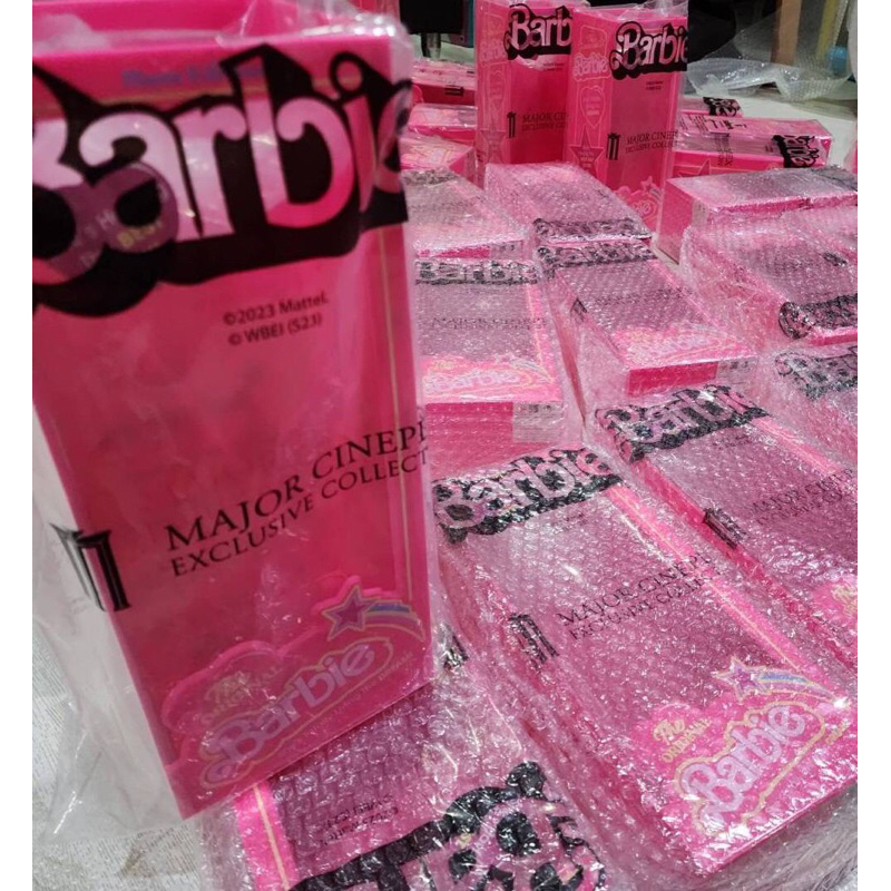 สินค้าพร้อมส่ง ถังป๊อปคอร์น Barbie Majorในห่อ