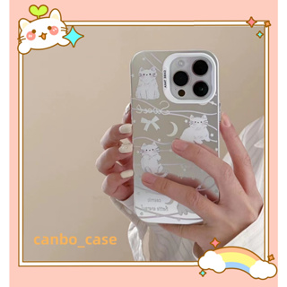 🎁ส่งของขวัญ🎁เคสไอโฟน สำหรับ 11 14 for iPhone Case 13 12 Pro Max น่ารัก หวานเท่ แมว กันกระแทก เคสนิ่ม เคสโทรศัพท์