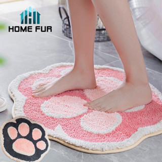 Home Fur พรมเช็ดเท้า พรมปูพื้นตกแต่งบ้าน ลายน่ารัก กันลื่น พื้นนุ่ม ทาสแมวต้องมี