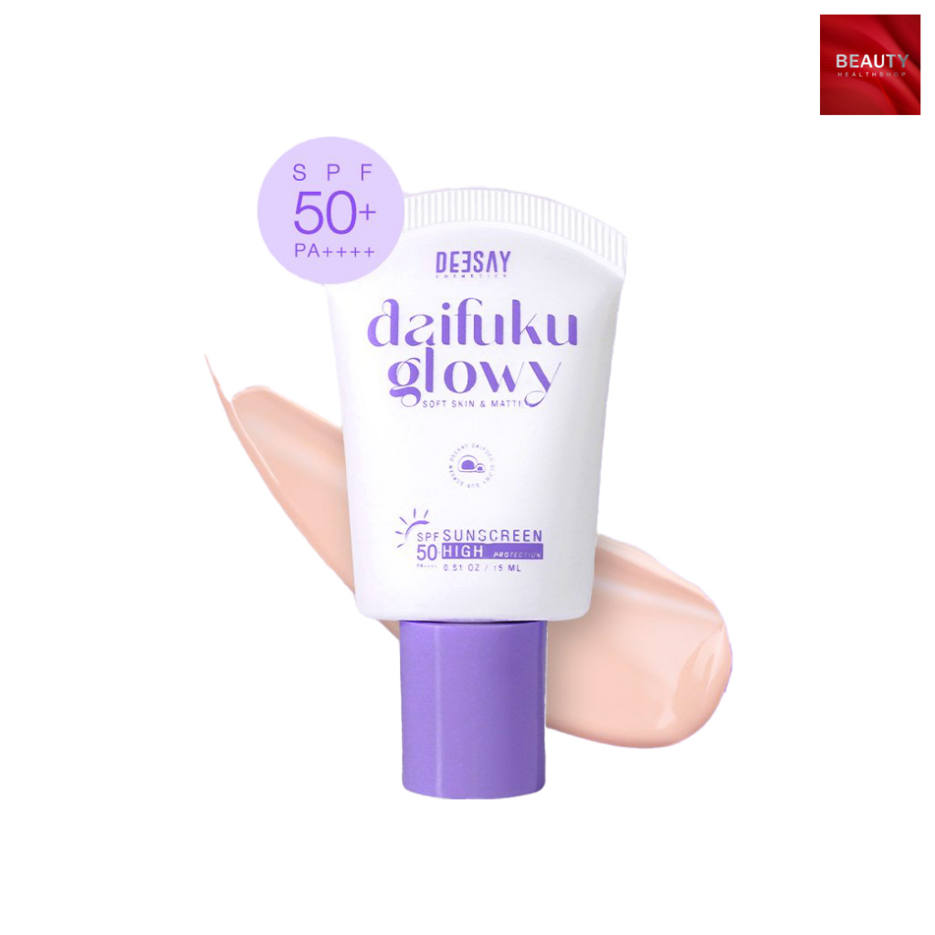 Deesay Daifuku Glowy Soft Skin&Matt Sunscreen SPF 50PA+++ ดีเซ่ย์ ไดฟูกุ กันแดด (15 ml. x 1 กล่อง)