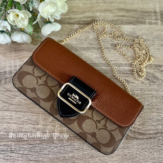 {แท้💯%📮พร้อมส่ง+ส่งฟรี} กระเป๋า C. Signature Morgan Crossbody